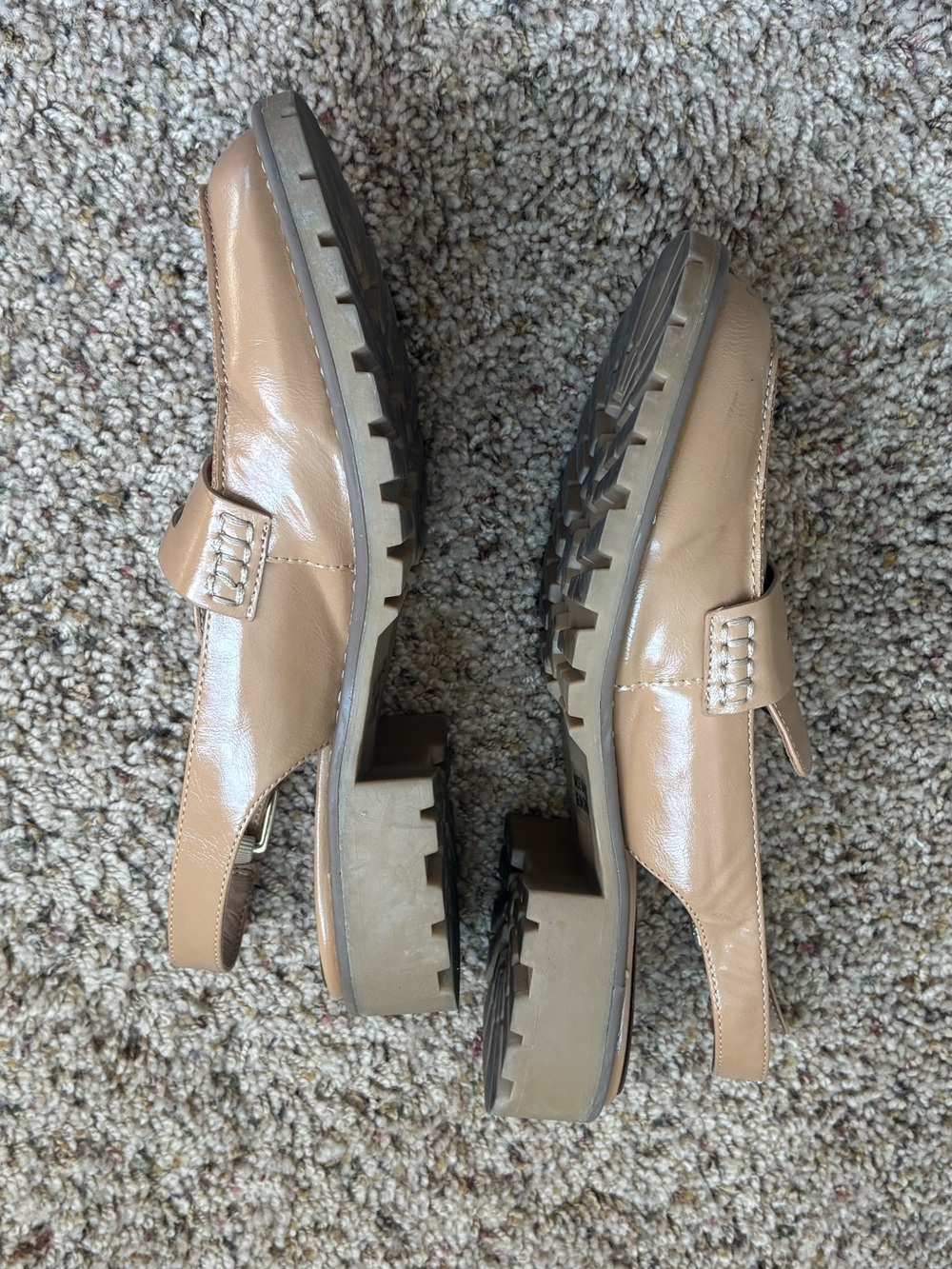 Women's Tan Slingback Loafers - Picture 3 of 7